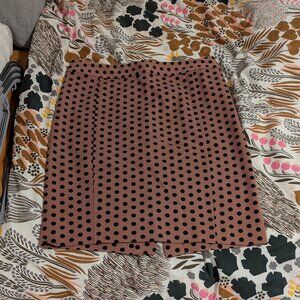 LOFT Pink Polka Dot Pencil Skirt - Size 6P